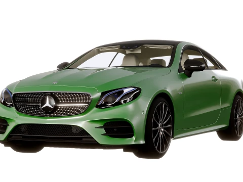 Mercedes-Benz E400 Coupe 2018 3D Model