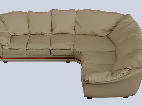 Angular sofa Modelo 3D