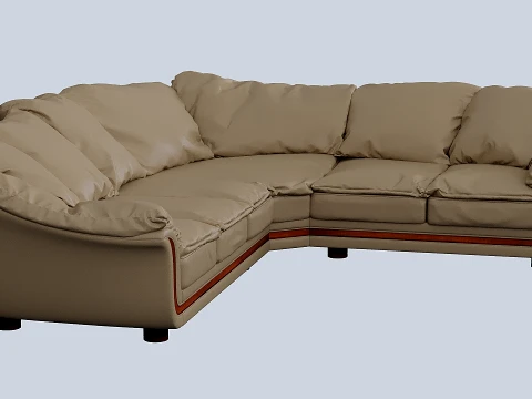 Angular sofa 3D Model
