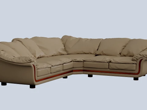 Angular sofa 3D Model