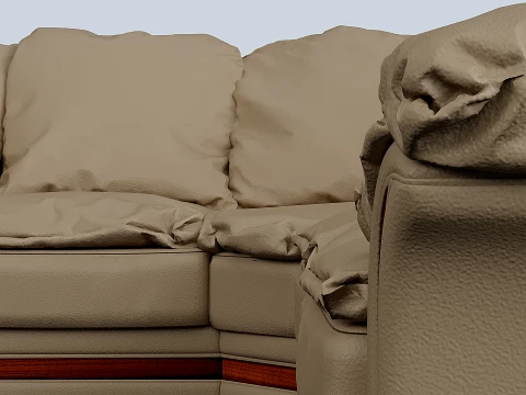 Angular sofa 3D Model
