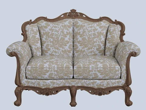 Classic-style sofa 3D Model