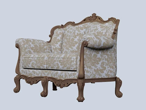 Classic-style sofa 3D Model