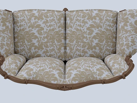 Classic-style sofa 3D Model