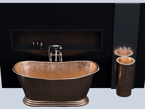Copper Bath 3D Model