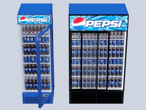 Refrigerator Pepsi Model 3D