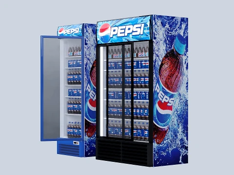 Refrigerator Pepsi 3D Model
