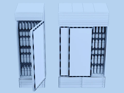 Refrigerator Pepsi 3D Model