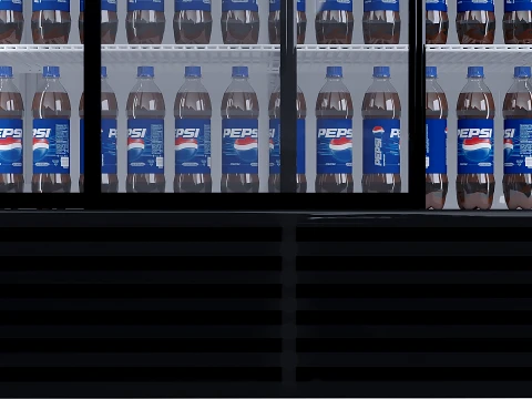 Refrigerator Pepsi 3D Model