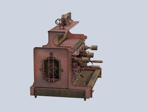 Steampunk coffee machine 3D Model