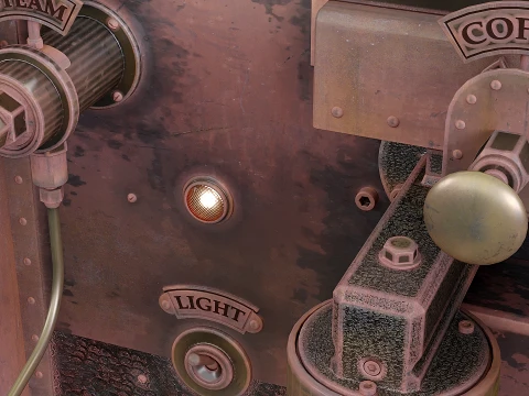 Steampunk coffee machine 3D Model