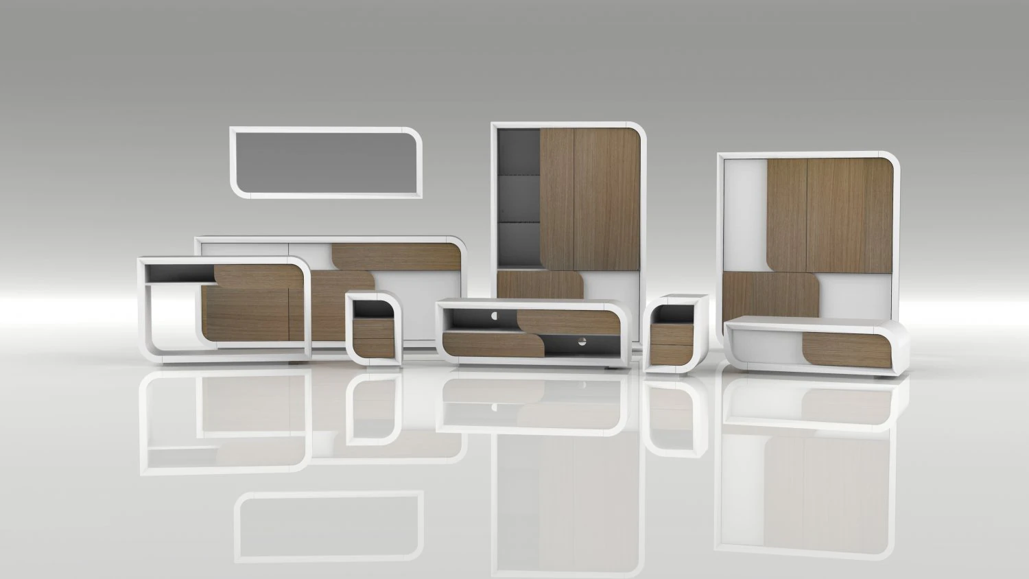 HOME FURNITURE SET 3D Model .c4d .max .obj .3ds .fbx .stl .blend 