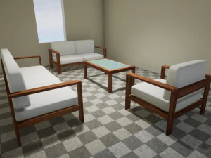 Kit Sala de Estar Modèle 3D