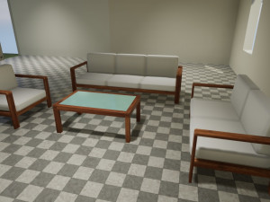 Kit Sala de Estar 3D मॉडल