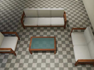 Kit Sala de Estar 3D मॉडल