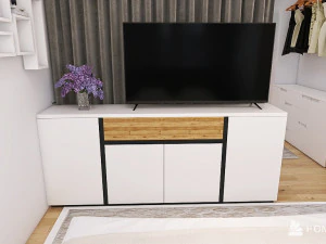 HomeStyler FORTE Novena Sideboard Segmueller 208x87x40cm 3D Model