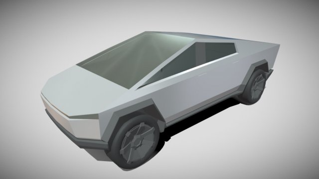 Cybertruck Modello 3D .c4d .max .obj .3ds .fbx .stl .blend 
