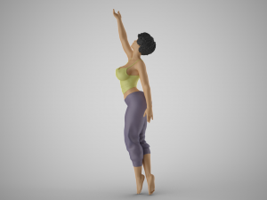 Girl Trying to Reach Model do druku 3D
