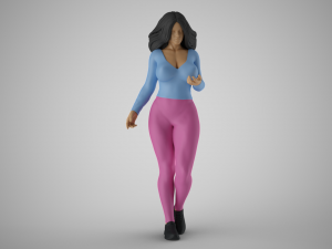 Girl Expressing her Ideas Modelo de impresión 3D