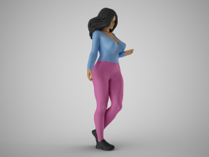 Girl Expressing her Ideas Modelo de impresión 3D