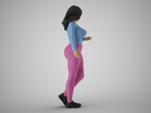 Girl Expressing her Ideas Modelo de impresión 3D