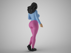 Girl Expressing her Ideas Modelo de impresión 3D