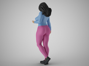 Girl Expressing her Ideas Modelo de impresión 3D