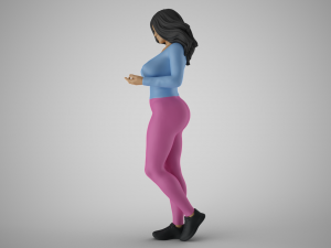 Girl Expressing her Ideas Modelo de impresión 3D