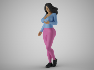 Girl Expressing her Ideas Modelo de impresión 3D