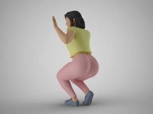 Frightened Girl Modelo de impresión 3D