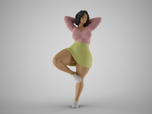 Hopeful Girl 3D Print Model