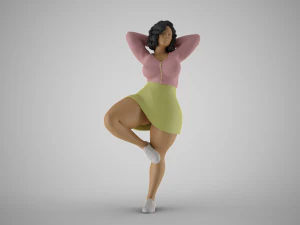 Hopeful Girl 3D Print Model
