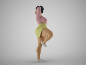 Hopeful Girl 3D Print Model