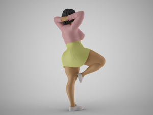 Hopeful Girl 3D Print Model