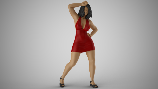 Admire Her Beauty 2 3D 프린트 모델 .c4d .max .obj .3ds .fbx .stl .blend 