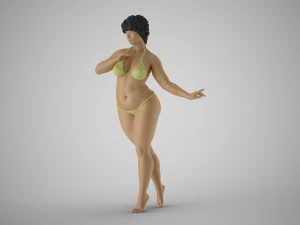 修长 3D 打印模型