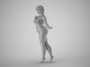 修长 3D 打印模型