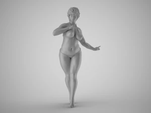 修长 3D 打印模型