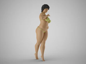 修长 3D 打印模型