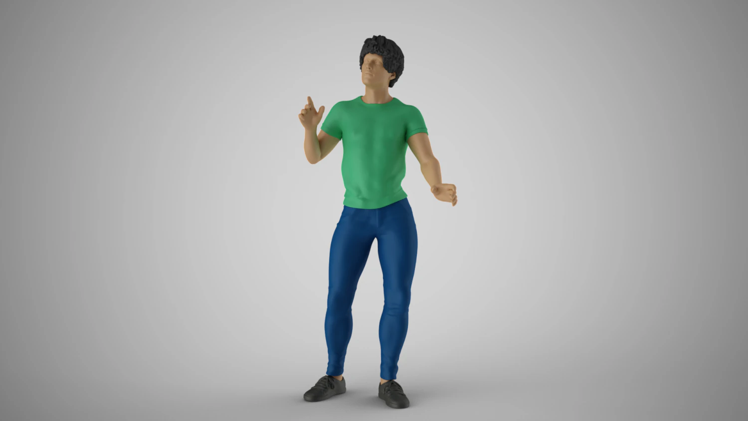 Man Chooses His Way 3D Print Model .c4d .max .obj .3ds .fbx .stl .blend 