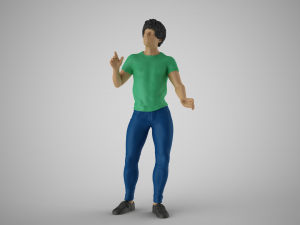 Man Chooses His Way 3D 프린트 모델