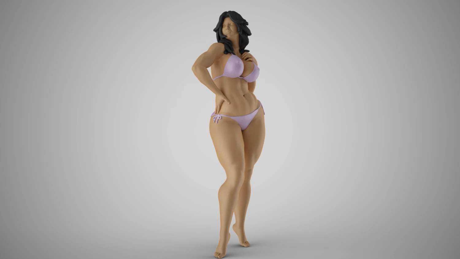 Slenderness 2 3D Print Model .c4d .max .obj .3ds .fbx .stl .blend 