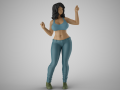 Girl Having Fun 4 3D Принт Модель