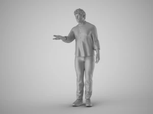 Man Extend his Hand 3D Print Model