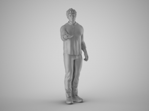 Man Extend his Hand Modèles 3D en vedette