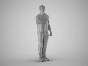 Man Extend his Hand 3D Print Model