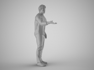Man Extend his Hand Modèles 3D en vedette