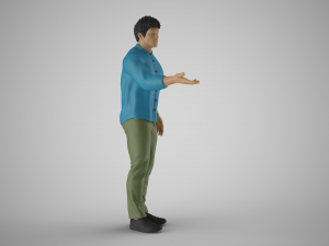 Man Extend his Hand Modèles 3D en vedette