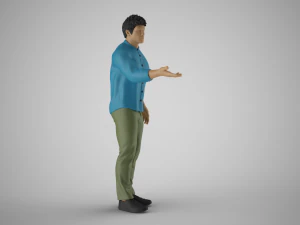 Man Extend his Hand 3D Print Model