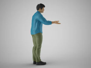 Man Extend his Hand 3D Print Model